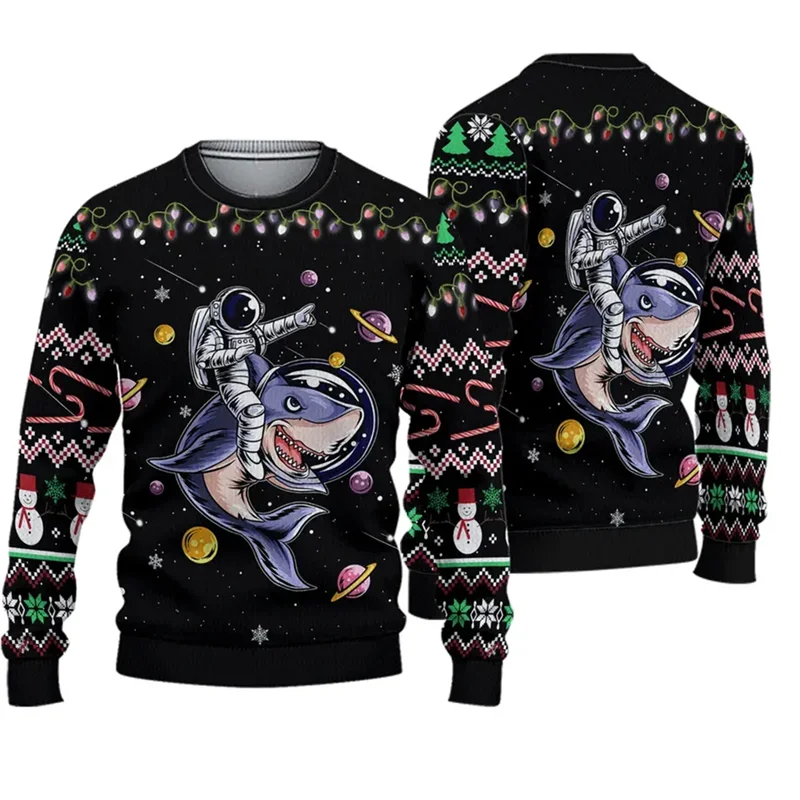 Fashion Spoof Ugly Christmas Sweater For Man Clothes Hip Hop Women Kids Men Sweatshirts Casual Pullovers Tracksuit Man Sweater