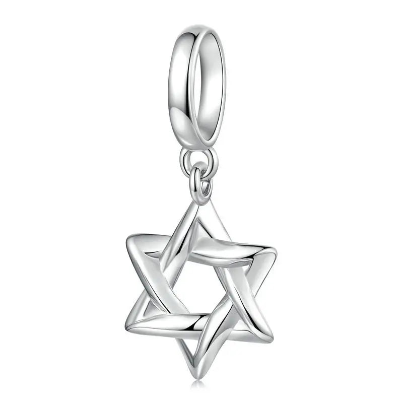 WOSTU 925 Sterling Silver Religious Openable Bible Book Charm Cross Faith Pendant Celtic Knot bead Fir Bracelet DIY Family Gift