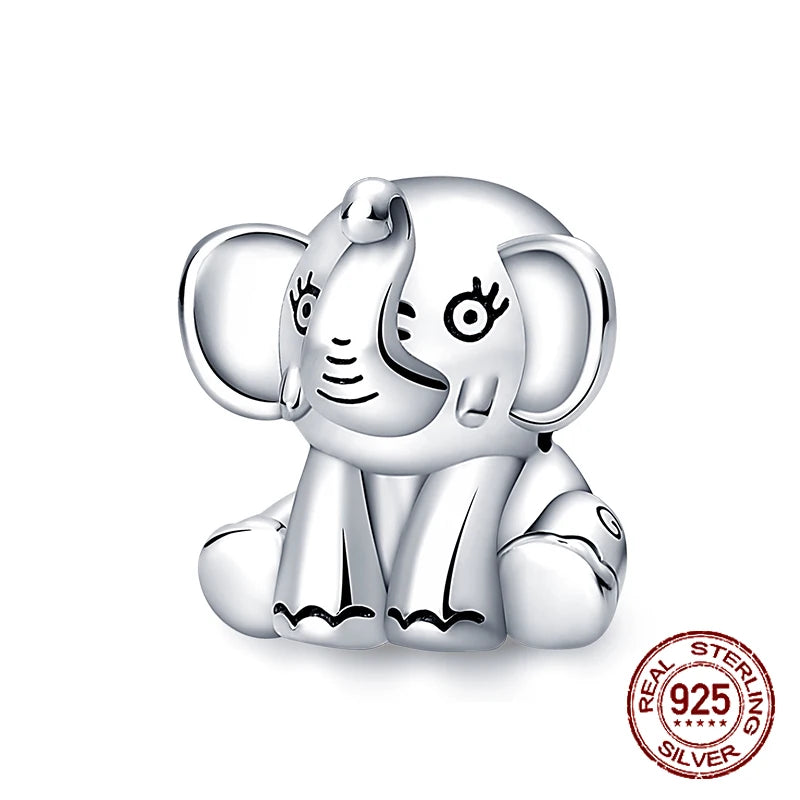 Schmetterling Blume Tier Perlen Fit Pandora Original armband charms Silber 925 Halskette pendientes mujer für Frauen Schmuck machen