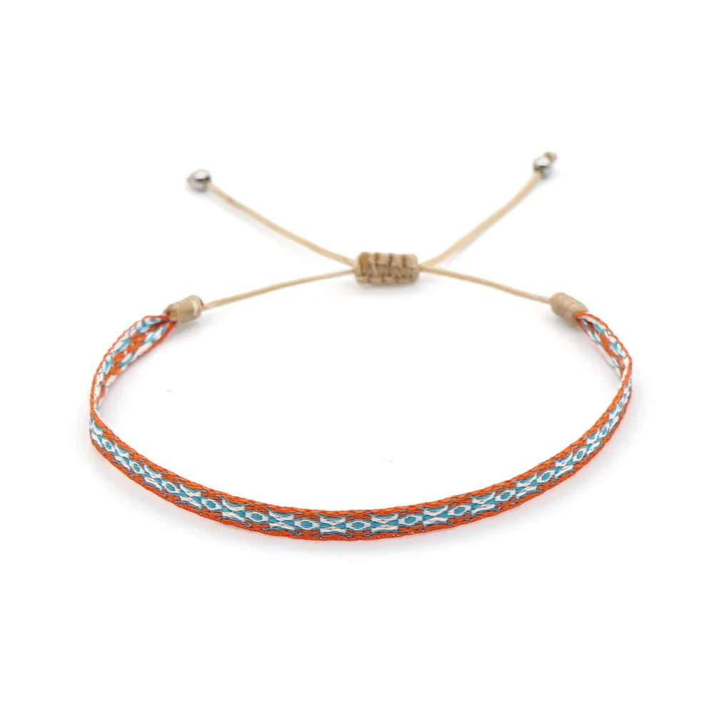 Unisex Handmade Woven Bracelet Wholesale Colombia Cloth Braided Bracelets for Women Men Bohemian Hippie Friendship Jewelry - Madeinsea©