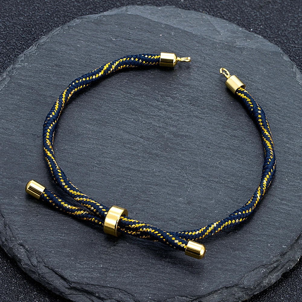 MKENDN Half Finished Adjustable Cord Bracelet DIY Bracelet Silk Cord Accessories  Bracelet Findings Craft