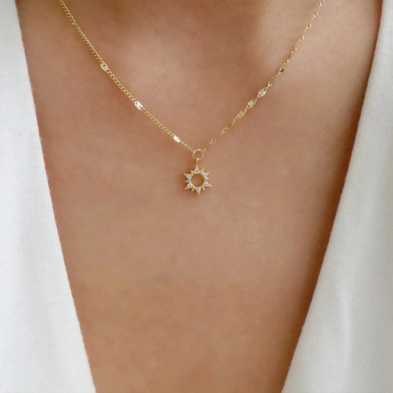 Shiny Crystal Zircon Evil Eye Necklace For Women Men Vintage Lucky Turkish Blue Eyes Clavicle Chain Choker Party Jewelry Gifts