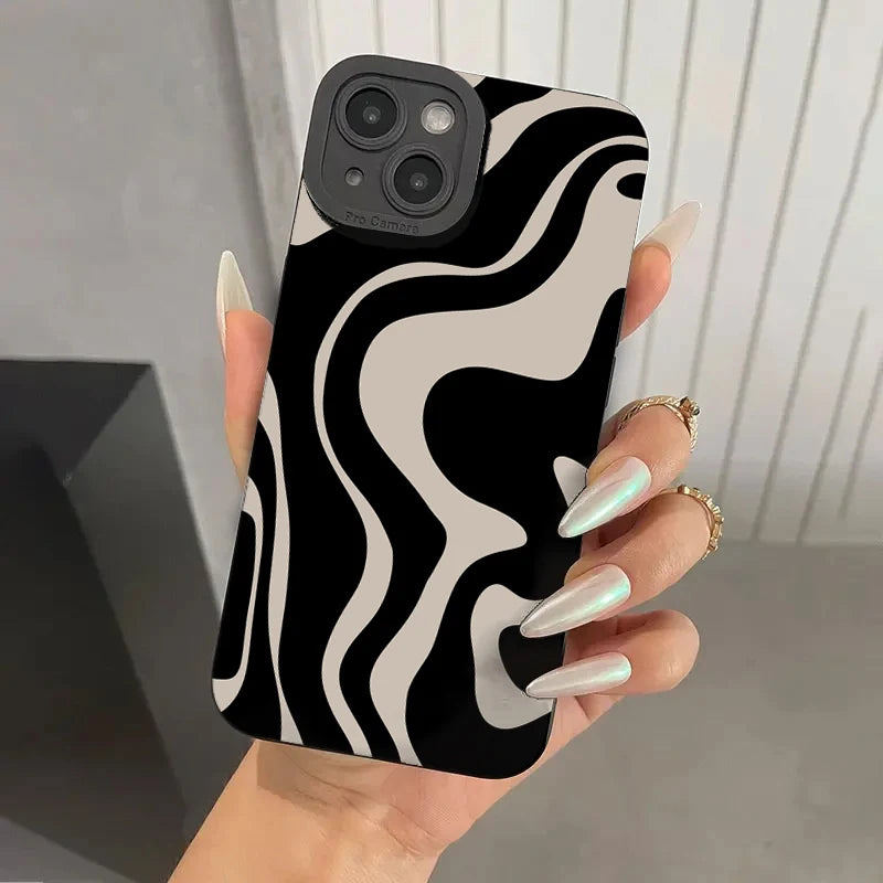 Fashion Zebra Stripe Pattern Silicone Case for Xiaomi Poco F6 M6 X6 F5 X5 X3 Pro Mi 11 Lite 5G 14 13 12T 12 13T Pro Soft Cover