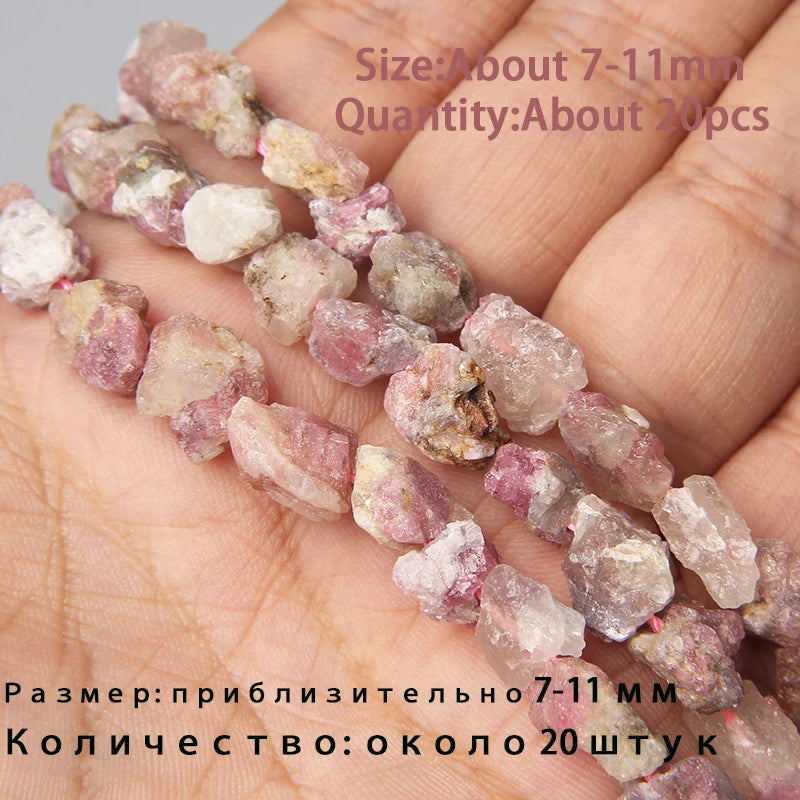 7.5" Natural Irregular Rough Stone Beads Raw Rock Lapis Quartzs Nuggets For Jewelry Making DIY Earrings Bracelet Supply 7-30mm