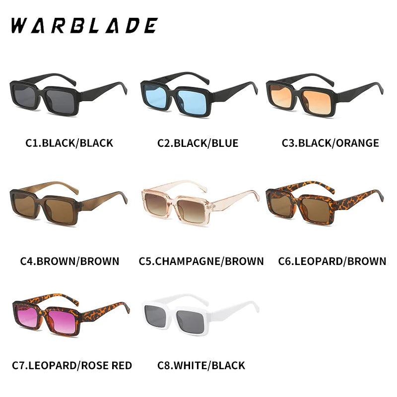 2025 Fashion Sunglasses Classic Retro Square Glasses Women Brand Vintage Travel Small Rectangle Sun Glasses Female Eyewear UV400