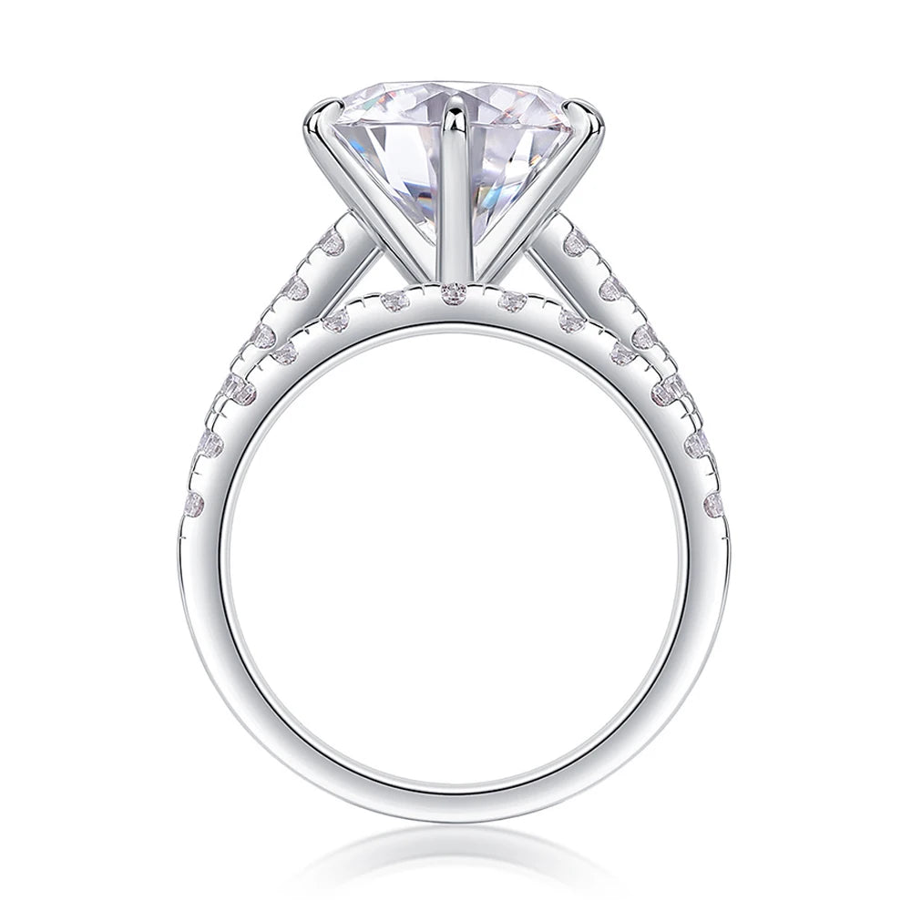 Serenity 5ct D Color Big Moissanite Diamond Rings Set for Women Man Wedding Bridal 925 Sterling Silver Row Ring Anniversary Gift - Madeinsea©