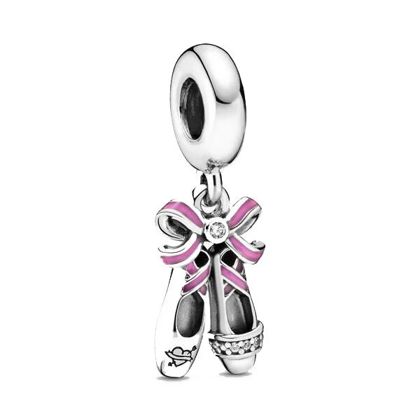 New Original 925 Silver Plated Accessories Fashion Charm Perfume High Heels Bead Fit Pendant Bracelet For Women DIY Jewelry Gift