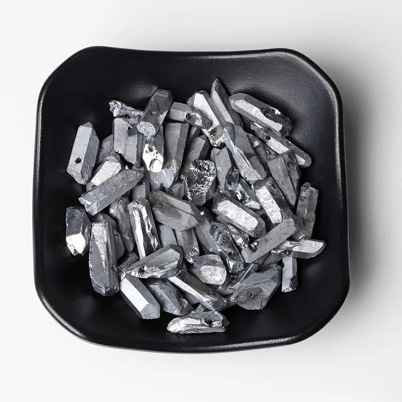 Natural Quartz Stick Beads Top Drilled Gradient Color Raw Loose Point Bead For Jewelry Making DIY Necklace Earrings Accessories