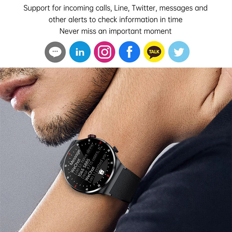 Madeinsea Xiaomi Mijia ECG PPG Business Smart Watch Men Bluetooth Call Health Sleep Monitoring Multiple Sports Mode Waterproof Smartwatch