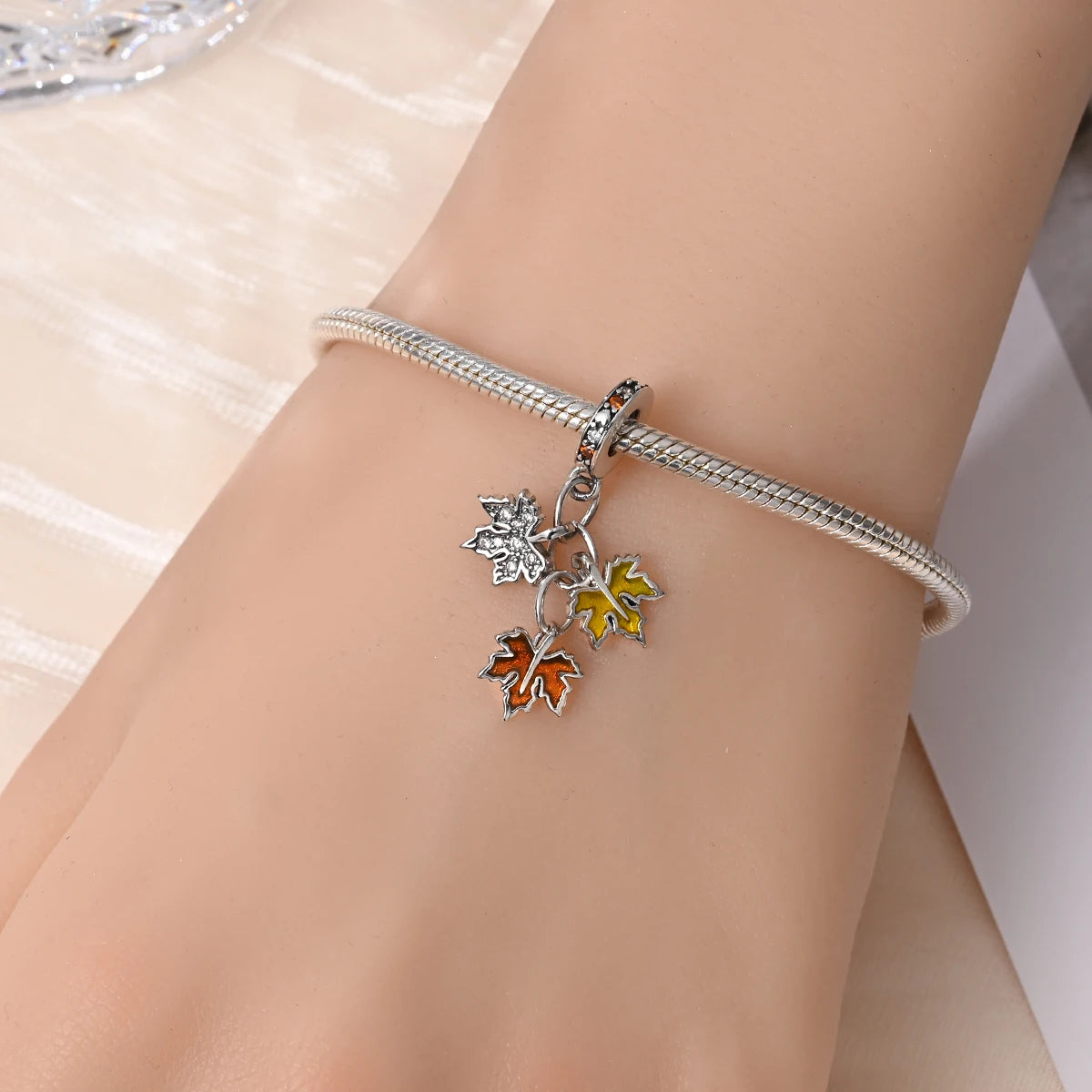 New Harvest Season Pumpkin Bunny Guitar Beads Fit Original Bracelet 925 Silver Women's Necklace DIY Charm Exquisite Jewelry Gift