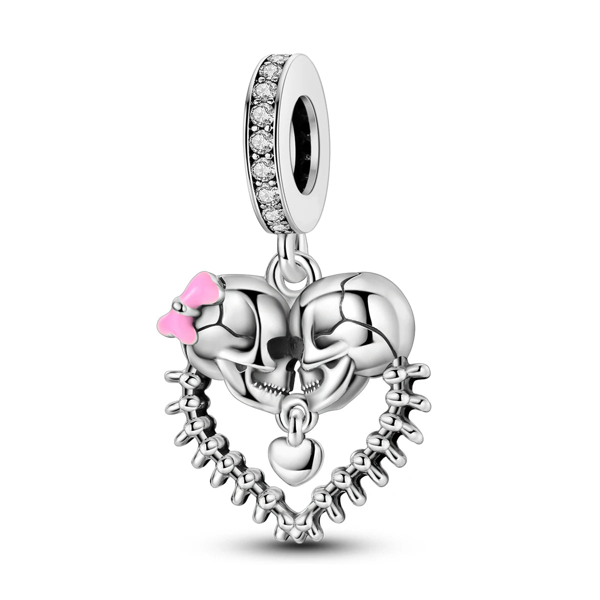PANPOKI 925 Sterling Silver Little Devil Decoration Pendant Beads Original Pendant Bracelet Charm Jewelry Party DIY Trendy Gift