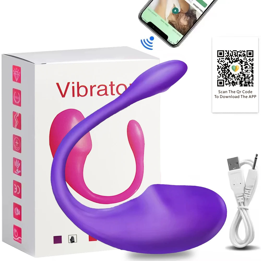 Wireless Bluetooth G Spot Vibrator for Women Dildo APP Remote Control Wear Vibrating Egg Clit Female Panties Sex Toys for Adults