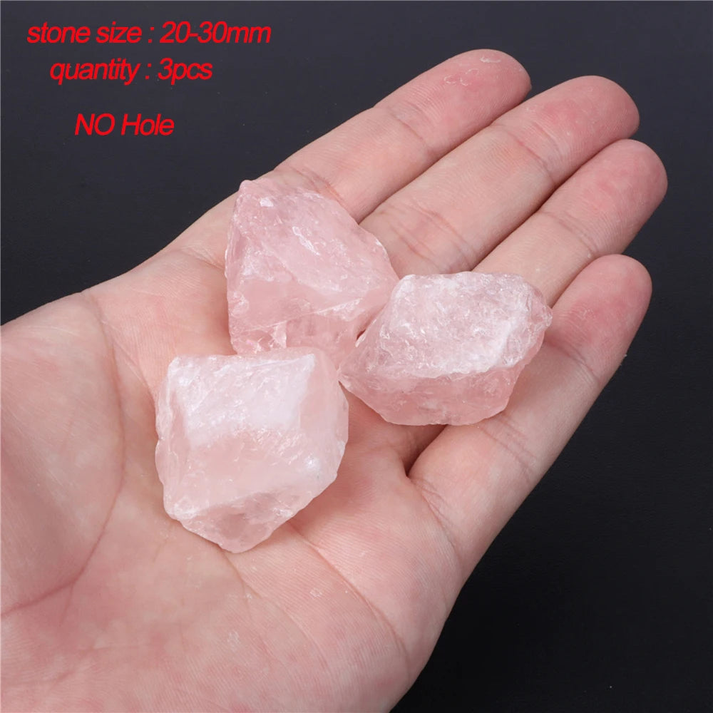 45 Style Natural Rose Quartz Bead Round Tube Crystal Loose Beads For Jewelry Making Handmade Diy Bracelet Necklace Accessories