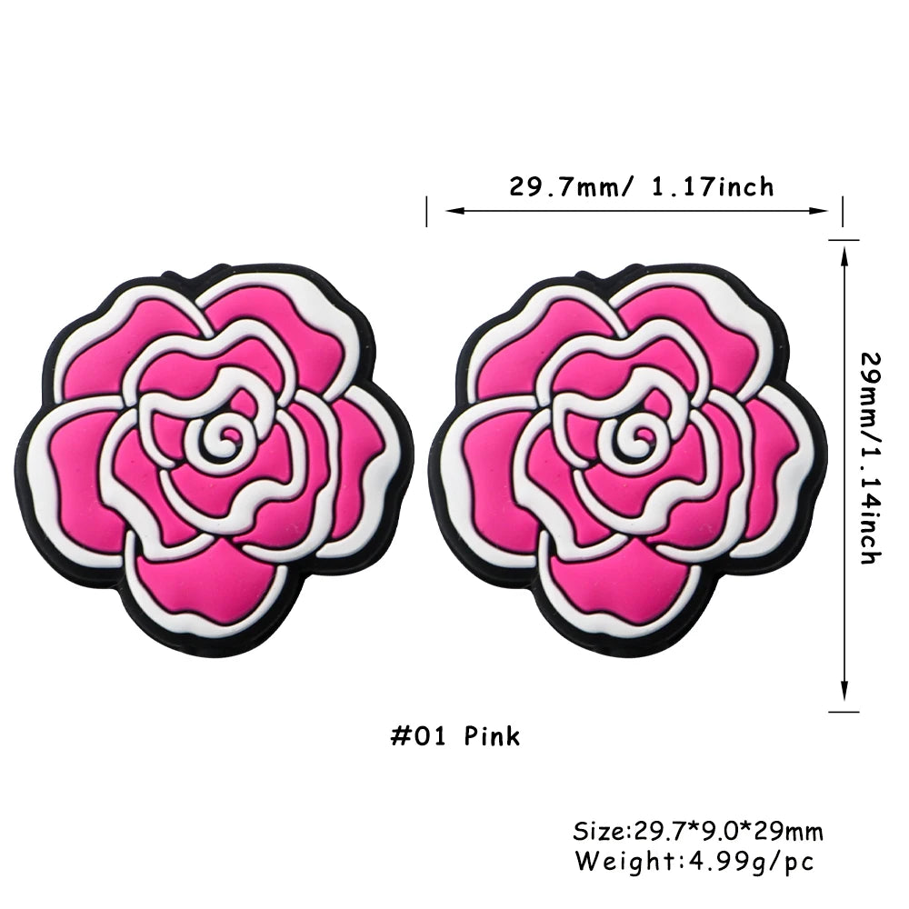 Lot de 5 ou 10 perles en silicone stéréoscopiques en forme de pingouin et de singe pour la fabrication de porte-clés et de bracelets faits à la main