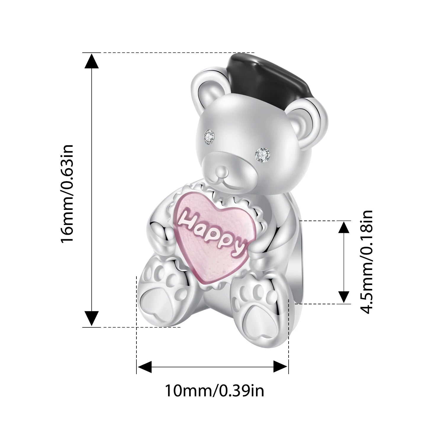 WOSTU 925 Sterling Silver Graduation Charm Unicorn Wise Owl Pendant Bachelor's cap Beads Original for Girl Boy Fine Jewelry DIY