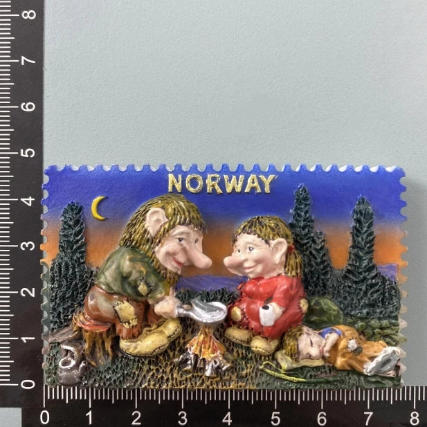 Europe Norway 3D Fridge Magnets Tourism Souvenir Refrigerator Magnets Sticker Collection Handicraft Decoration Articles