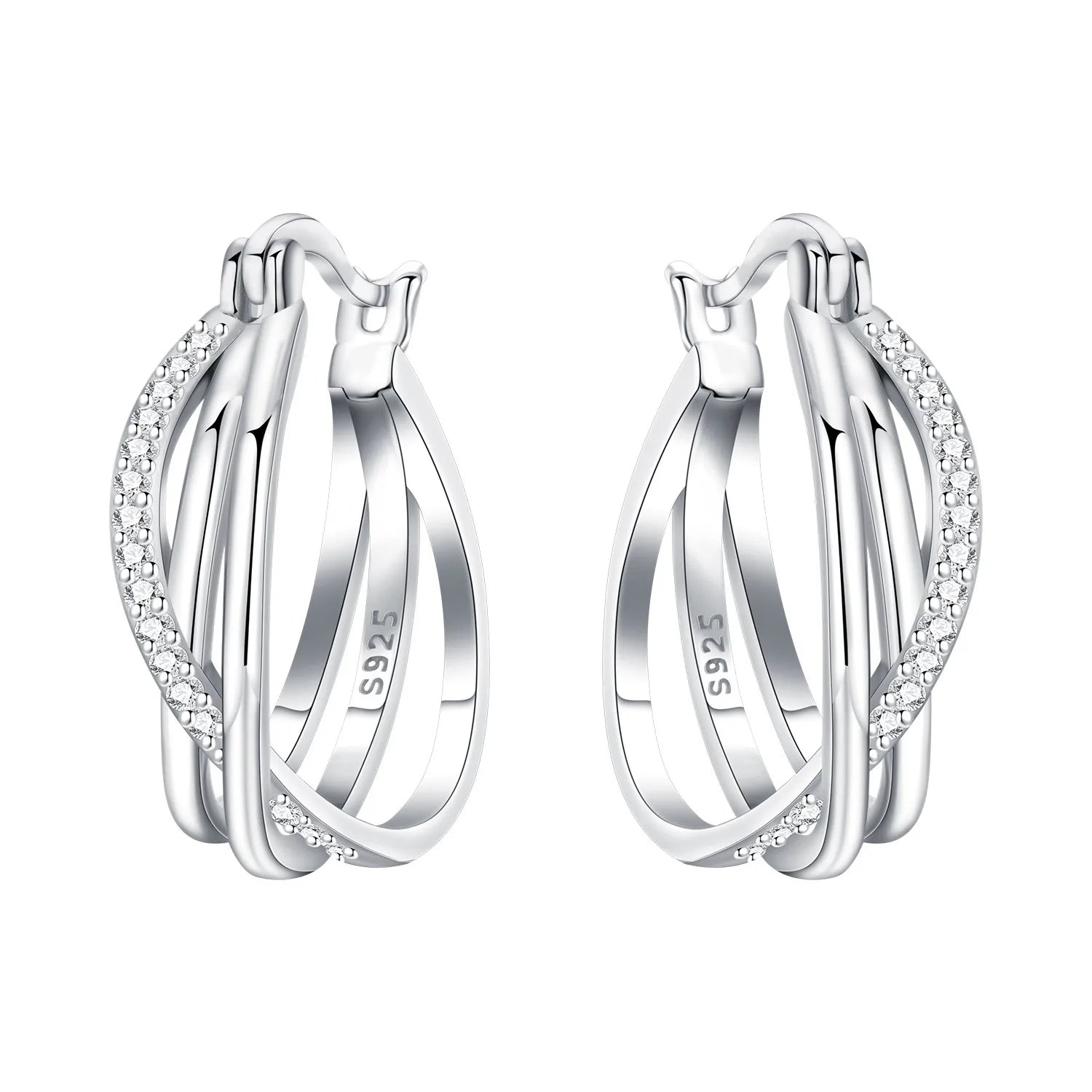 PANPOKI 925 Sterling Silver Vintage Carved Water Droplet Earrings Silver Hoop Earrings For Women Jewelry Original Party Gifts