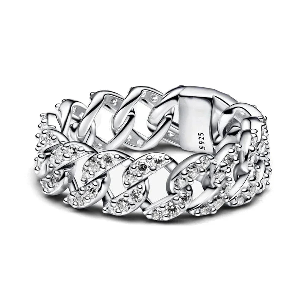 925 Silver Moissanite Diamond Rings Sparkling Luxury Gem Pearl Simple Couple Bow Valentine's Day fit Women's Fine Jewelry Gift