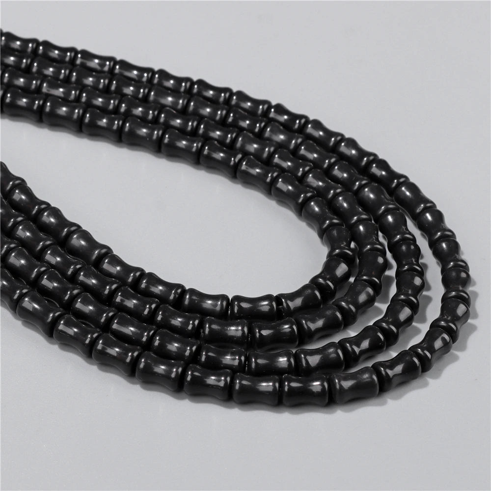 6X10mm Natural Stone Bead Bamboo Shape Aventurine Jaspers Sodalite Loose Spacer Beads For Jewelry Making Handmade DIY Accessorie