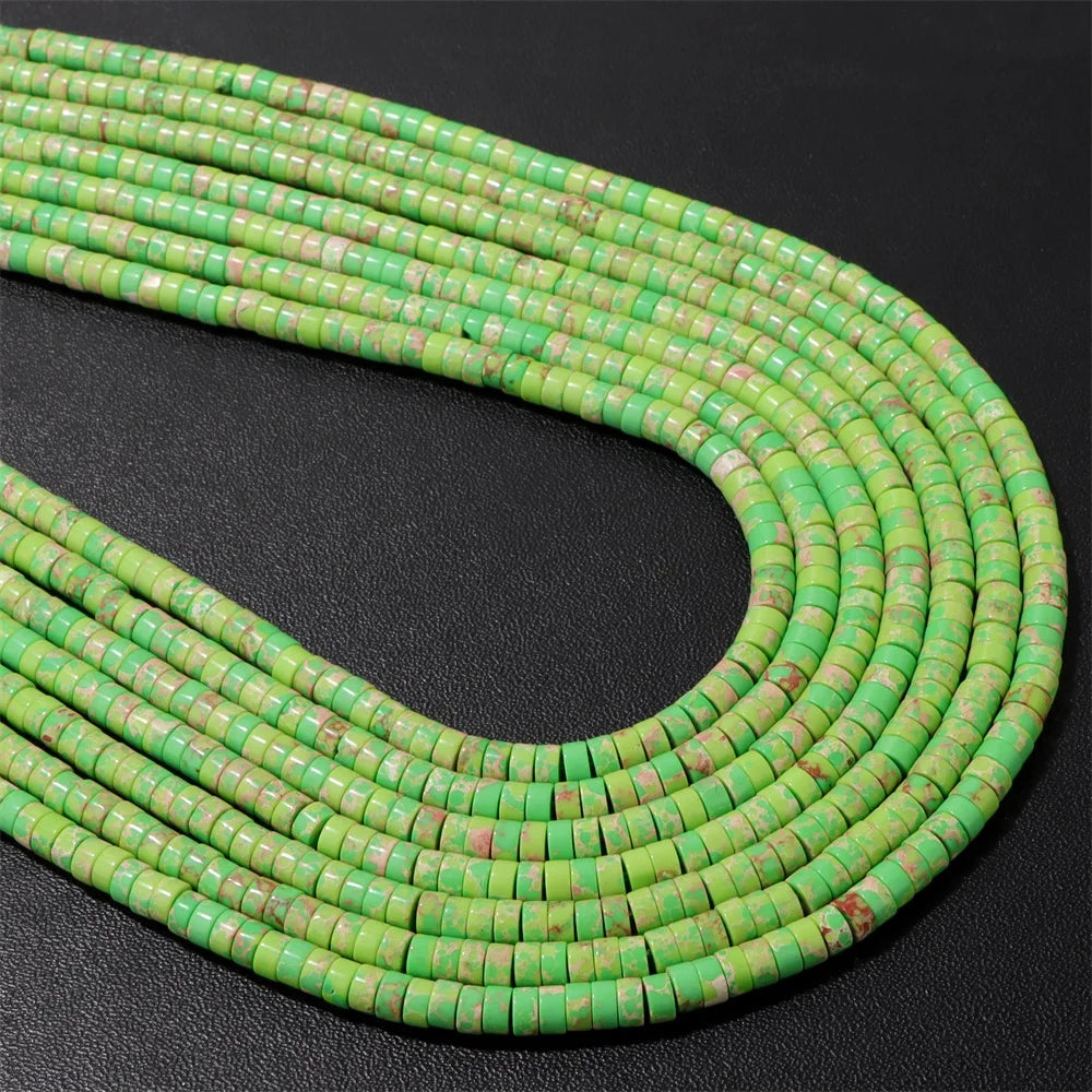 Natural Turquoises Stone Bead Blue Rondelle Cube Shape Loose Spacer Beads For Jewelry Making DIY Necklace Bracelets Accessories - Madeinsea©