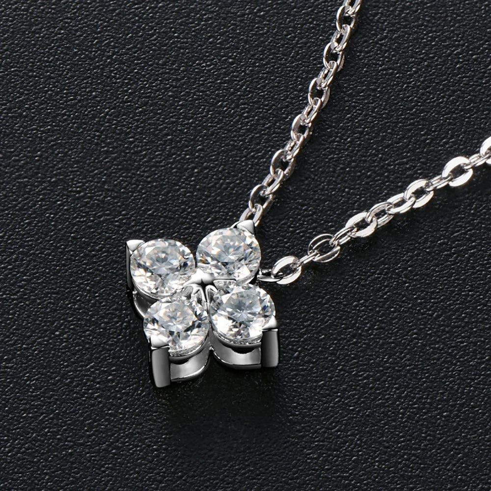 Serenity 3mm D Moissanite Necklace For Women Gift Sparkling Lab Diamond Pendant Necklace S925 Sterling Silver Jewelry Plated 18K - Madeinsea©