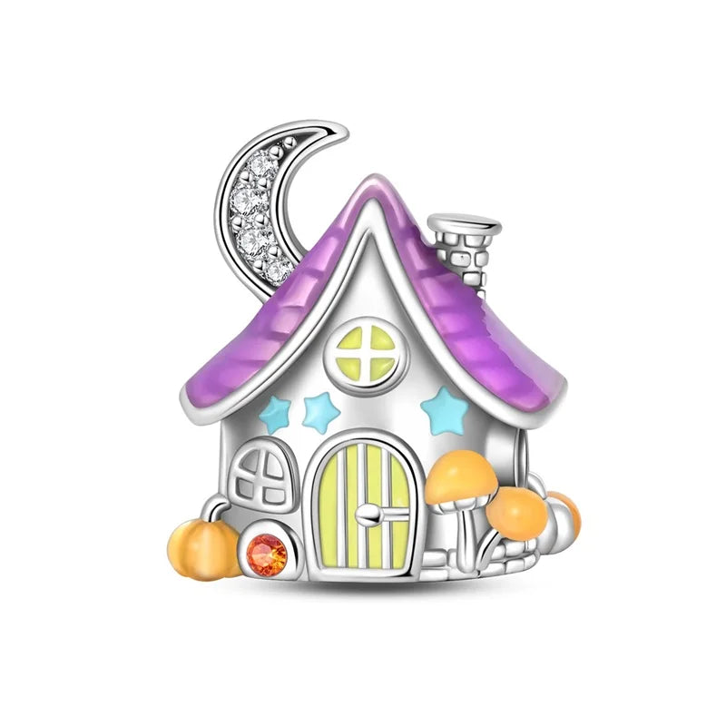 Hot Sale Charms Bead 925 Sterling Silver Winter Series Snowman Elk Christmas Pendants Fit Bangle Bracelet Necklace DIY Jewelry