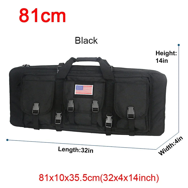 81 97 106 122cm Tactical Gun Bag Double Rifle Case  Molle Rifle Bag Sniper Airsoft Gun Case Backpack Hunting Gun Holster
