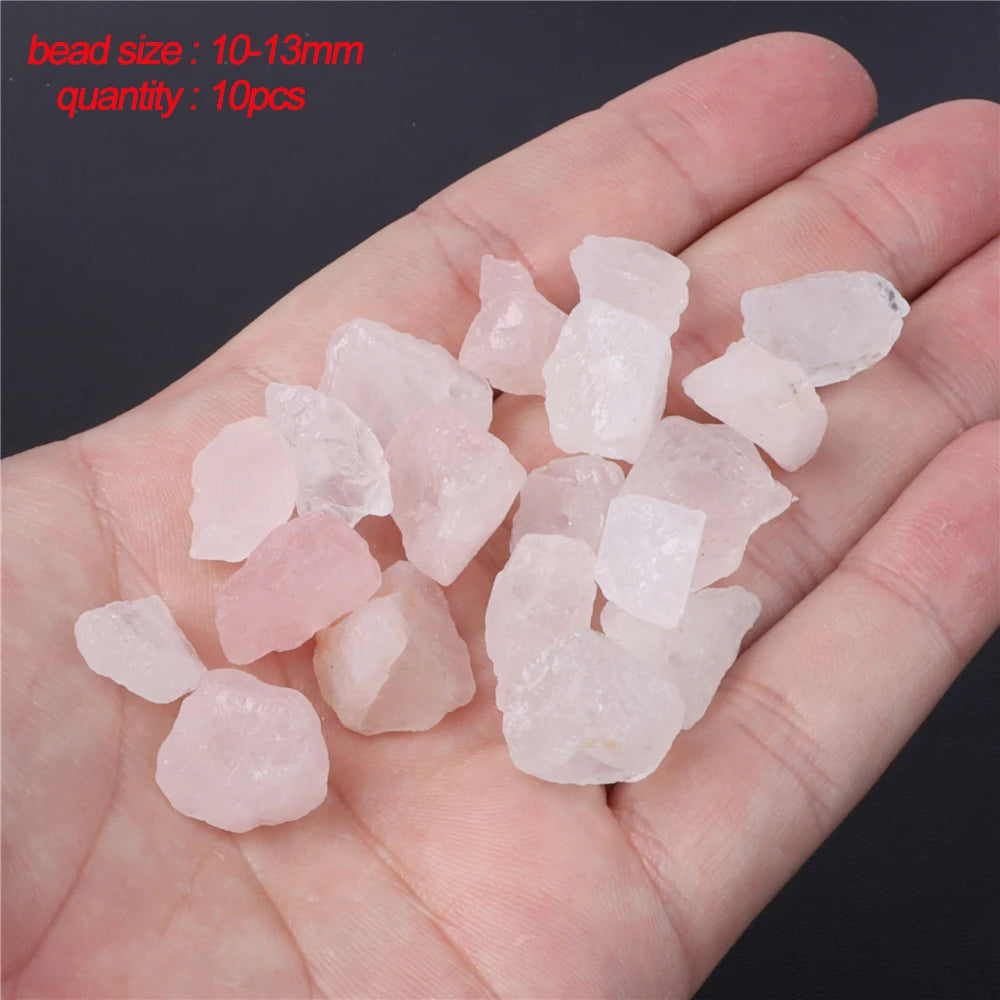 45 Style Natural Rose Quartz Bead Round Tube Crystal Loose Beads For Jewelry Making Handmade Diy Bracelet Necklace Accessories