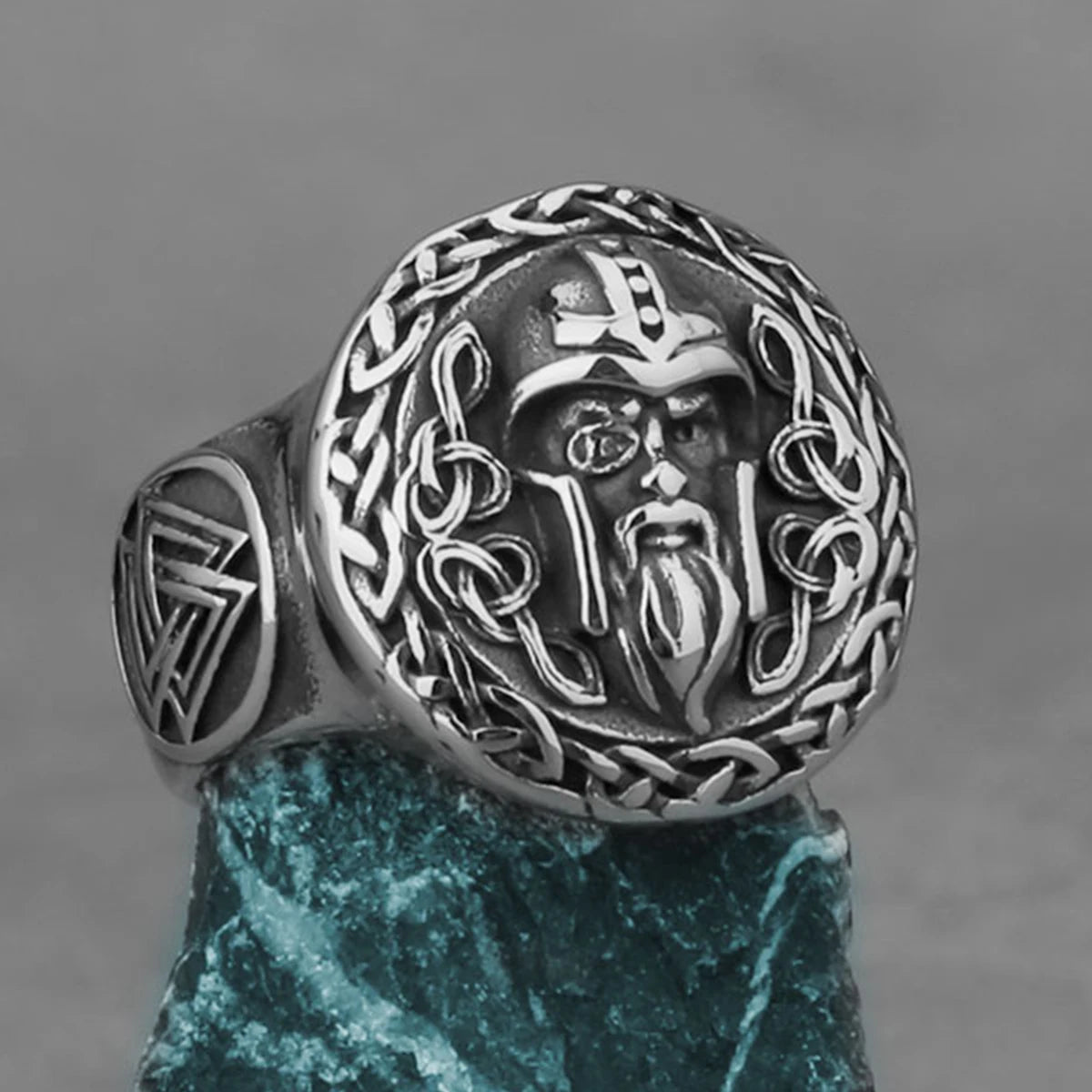 Nordic Viking Stainless Steel Ring Anchor Compass Tree of Life Rune Amulet Wolf Men Women Finger Jewelry Biker Party Club Gift