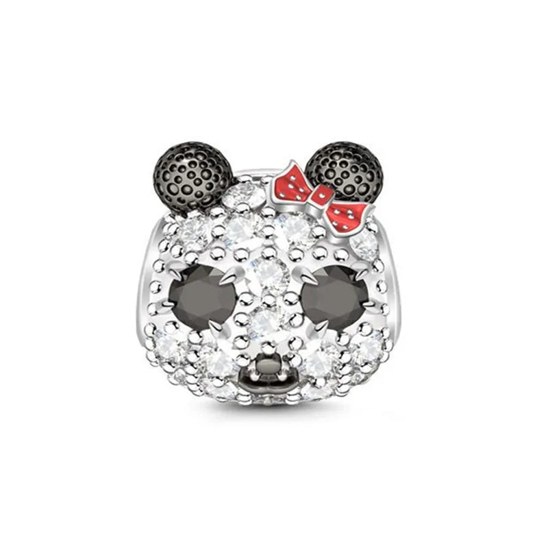Miniso Gruseliges Skelett-Geister-Serie 925 Sterling Silber Charm Halloween Hut Perle Passend für Damen Original Schmuck Geschenk