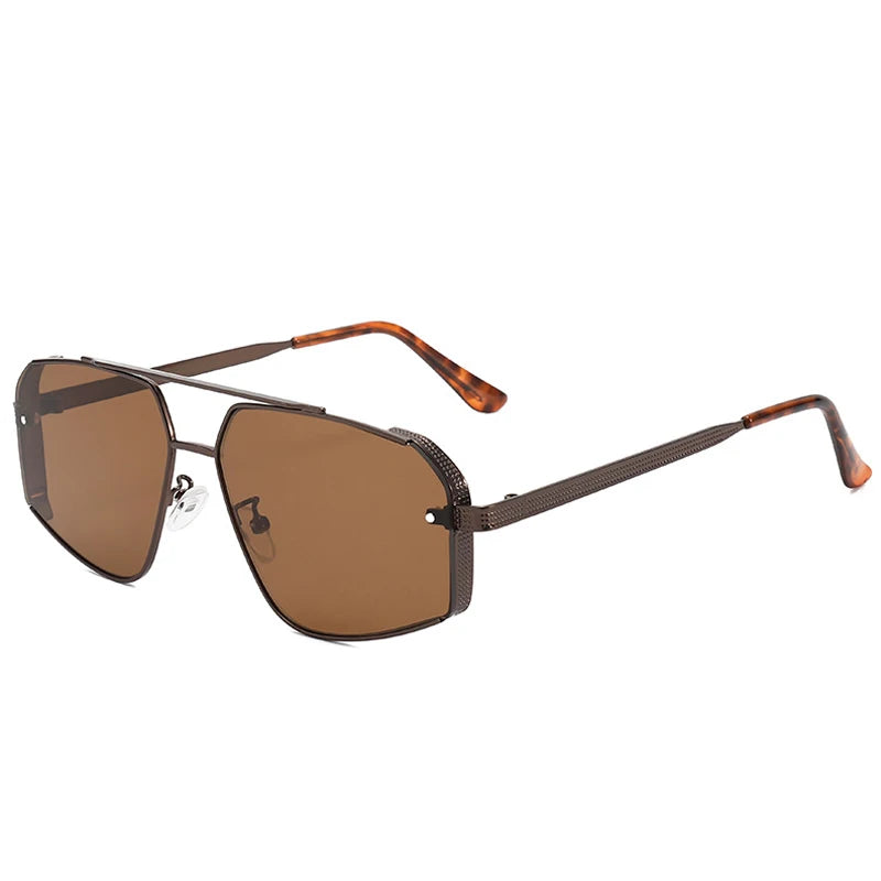 2025 Herren Damen Pilot Sonnenbrille Metallrahmen Reisnägel Casual Trend Persönlichkeit Retro Mode Outdoor Sport Brille UV400