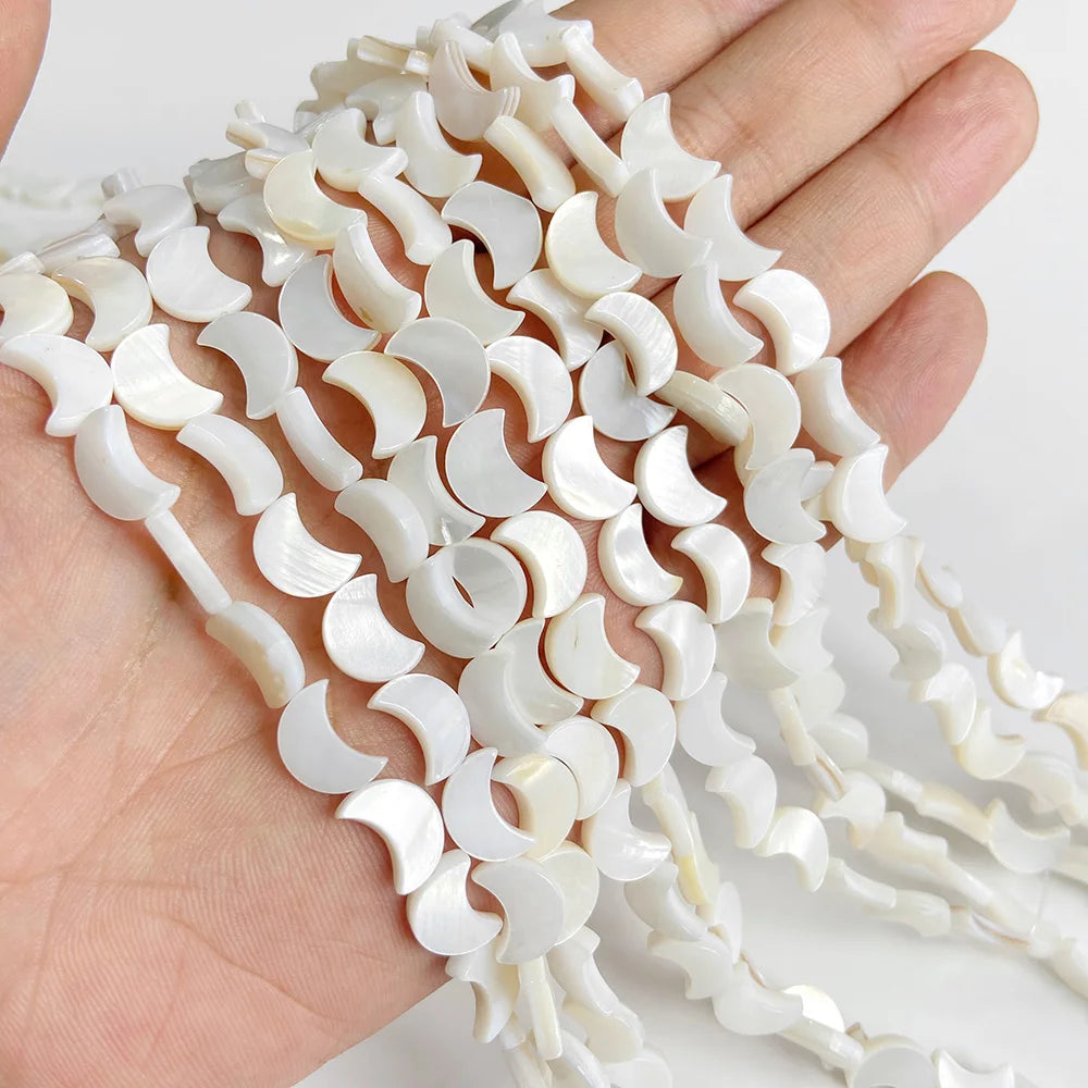 100% Natural Shell Beads White Mother Of Pearl Heart Oval Star Butterfly Irregular Shape Charms Bead For Jewelry Making DIY 15"