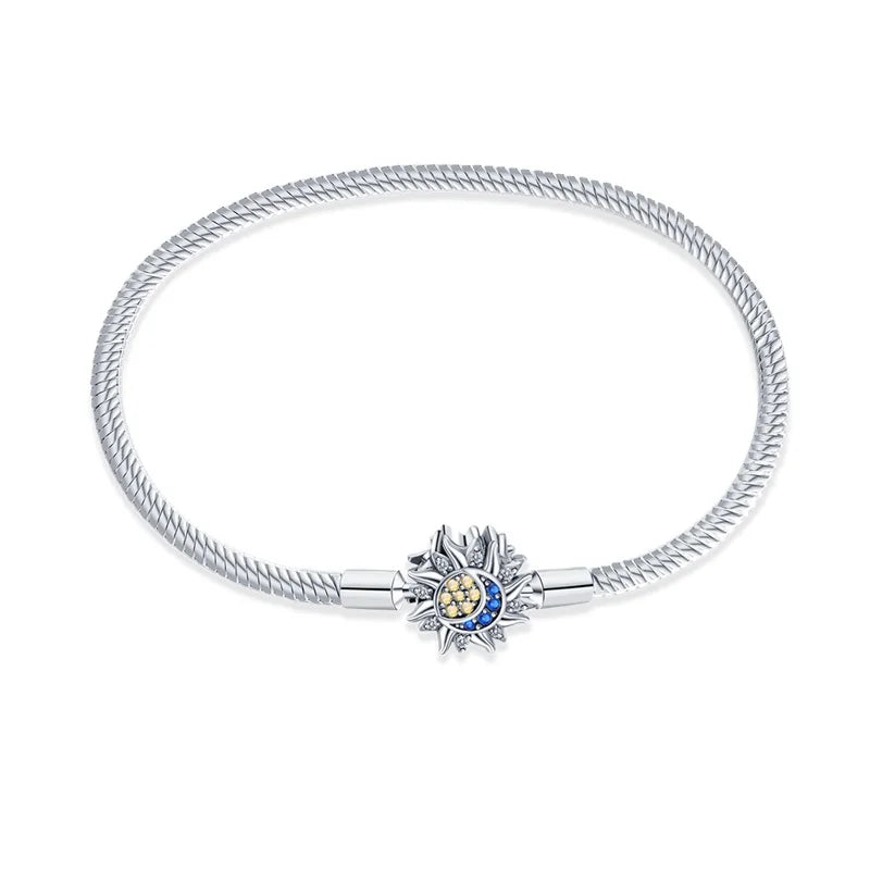 New Bracelets 925 Silver Original Pink Princess Glow Cat Claws Heart Shaped Bracelets Fit DIY Charms Beads Birthday Jewelry Gift