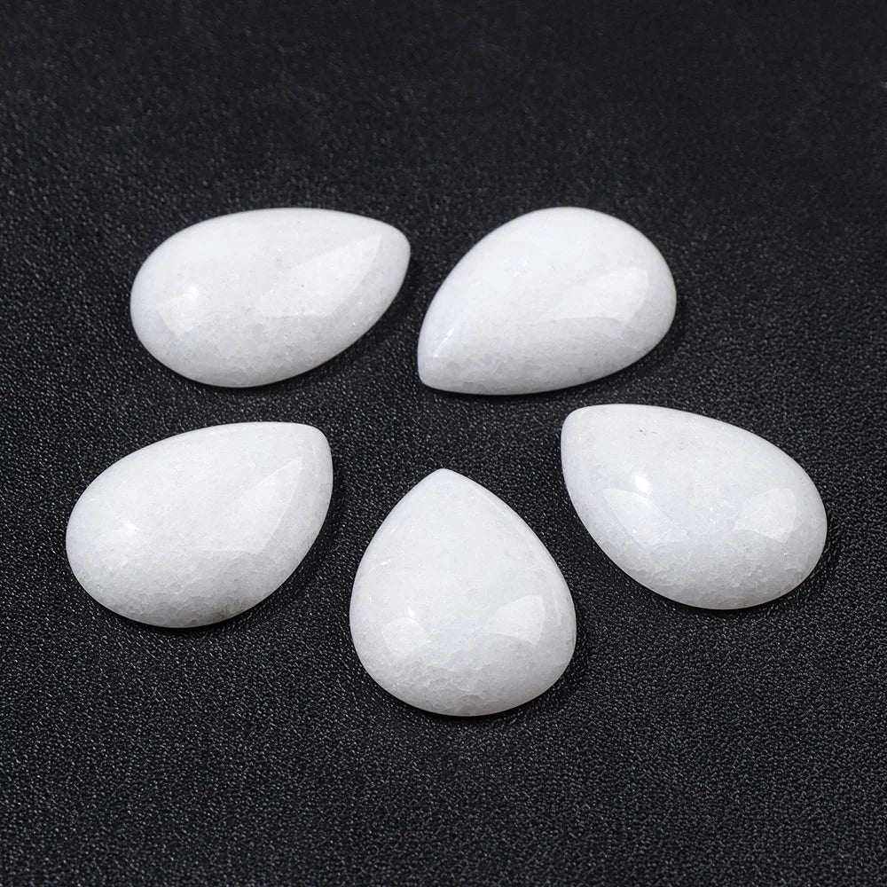 18X25MM Multi-color Natural Stone Cabochon Water Drop Shape Agat Quartz Opal Cabochons Stone For Jewelry Making DIY Accessories