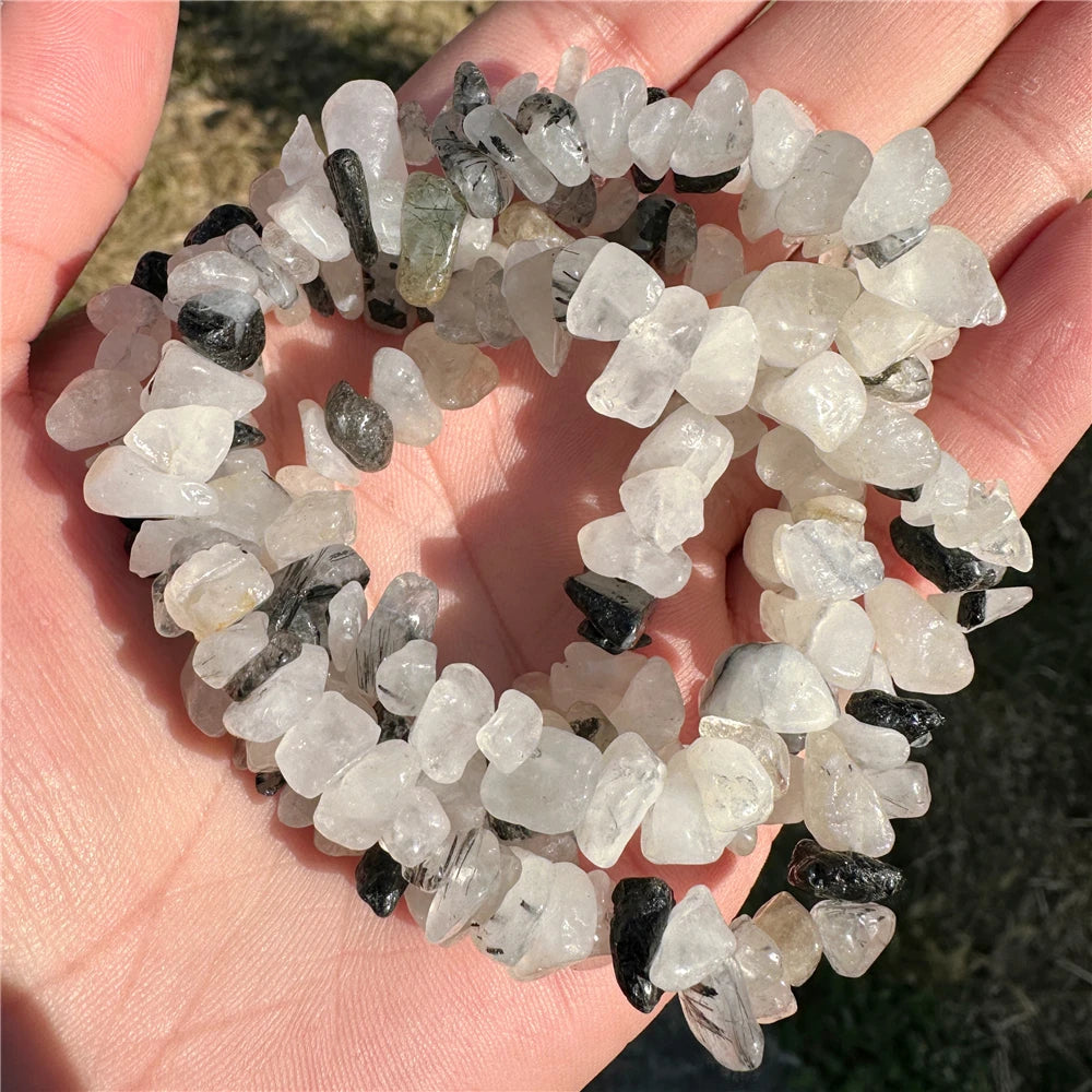 5-8mm Natural Blue Moonstone Beads White Cat Eye Crystals Opal Stone Loose Bead For Jewelry Making DIY Necklace Bracelet Rings