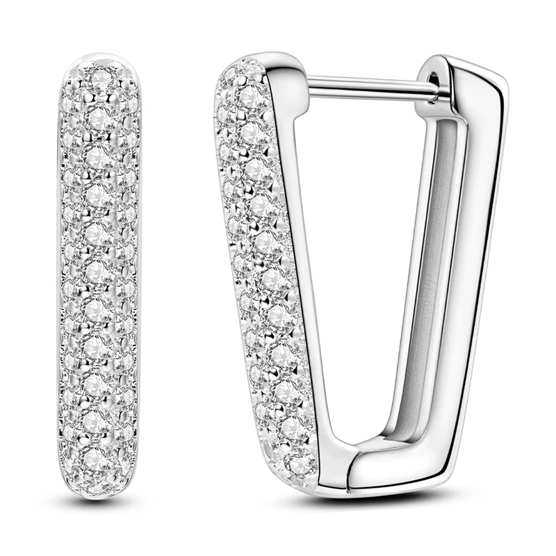2024 neue 925 Sterling Silber Hoop Ohrringe Blumen Zirkon Ohrringe Stud Für Frau Feine Geburtstag Hochzeit Partei Schmuck Geschenke