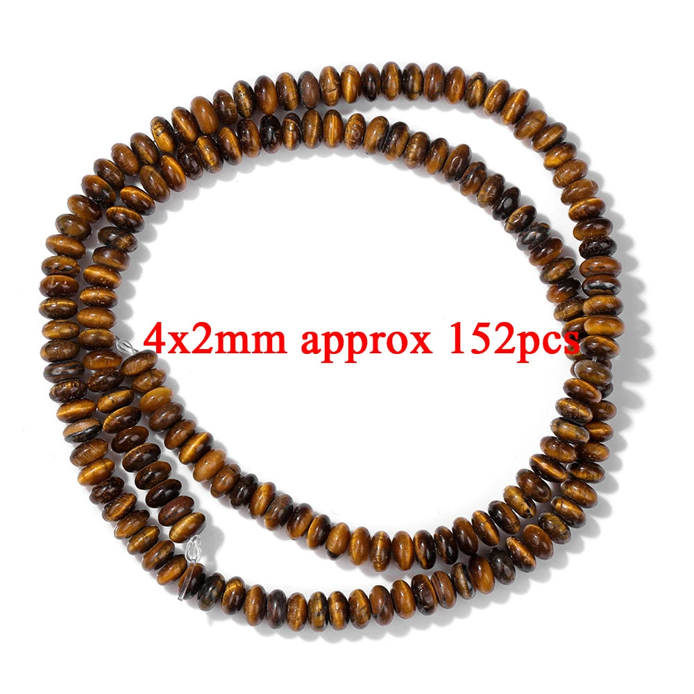 High Quality Yellow Tiger Eye Stone Beads Natural Round Heart Rondelle Cube Irregular Loose Spacer Bead For Jewelry Making DIY