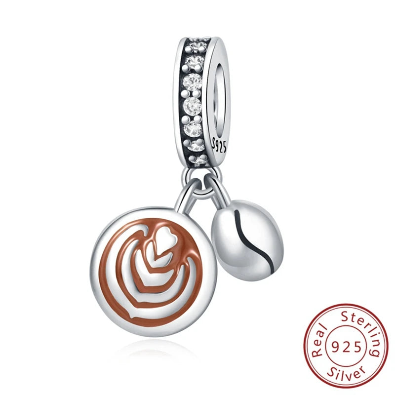 Original Charms Pendant Real S925 Sterling Silver Travel Luggage Airplane Charms Beads for Women Fine Jewelry Gift Making