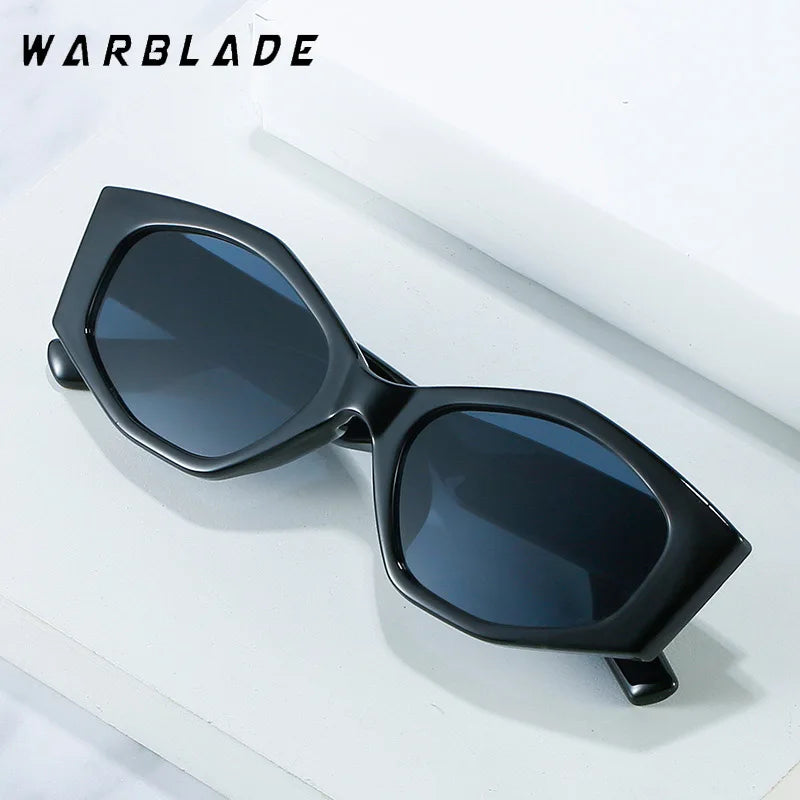 Women Sunglasses New Oversize Irregular Cat Eye Sun Glasses Brand Designer Sun Glasses Retro Shades Trendy Summer Large Eyepiece