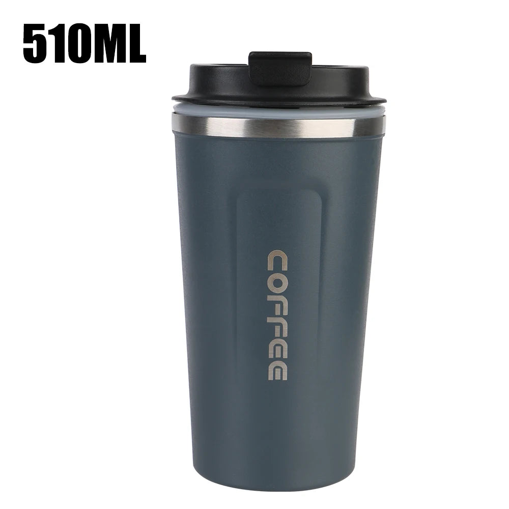 For Tea Water Coffee Thermo Cafe Double Stainless Steel Coffee Mug Car Thermos Mug Leak_Proof Travel Thermo Cup 380/510ML