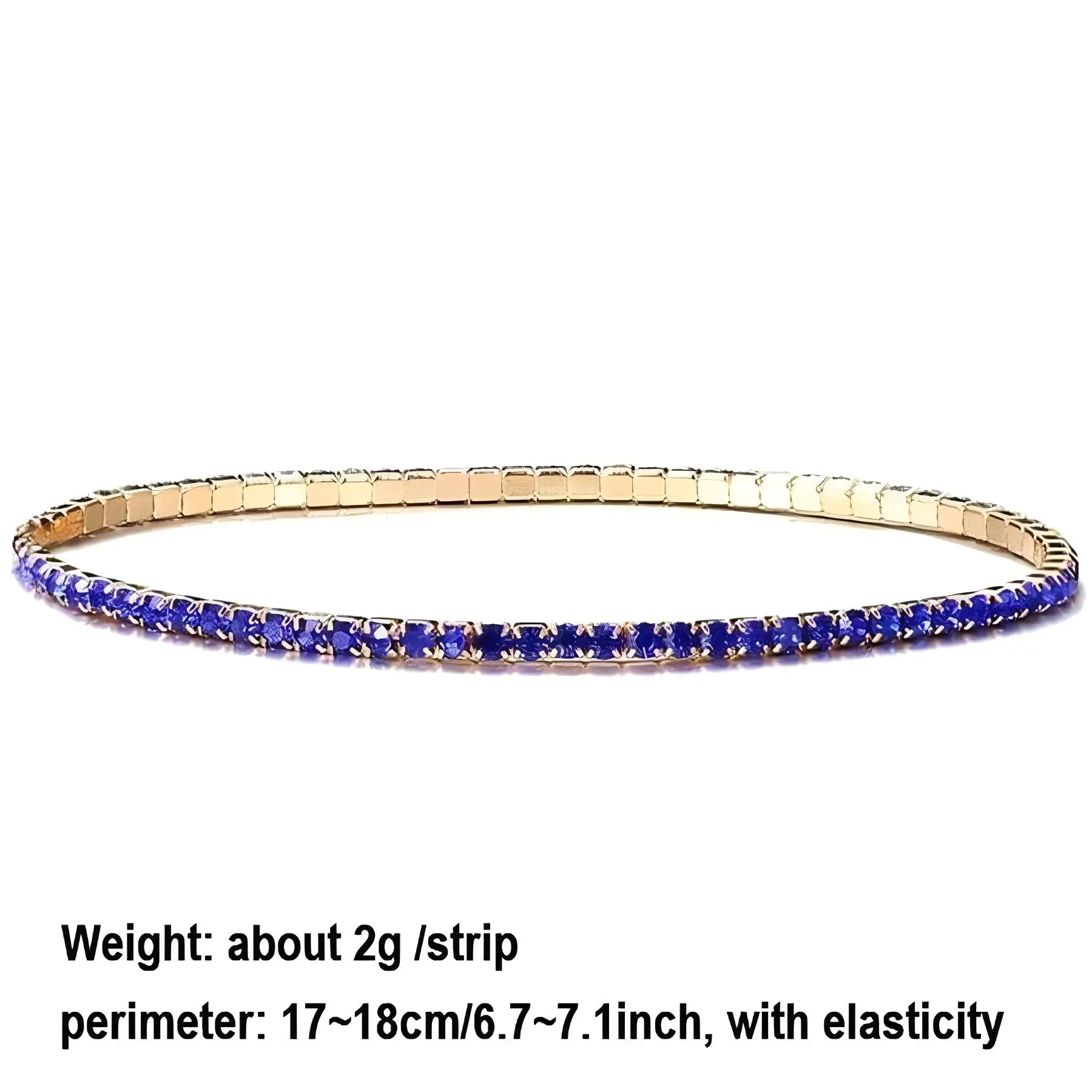 11PCS Fashion Shining Bracelet Stack Exquisite Rhinestone Elasticity Bracelet