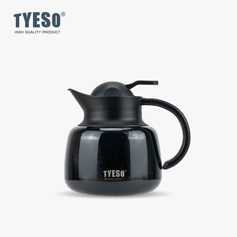 Tyeso Stainless Steel Tea Thermos Heat/Cold Retention Tea-Water Separation Infuser Large Capacity Teapots For Coffee Travel Gift