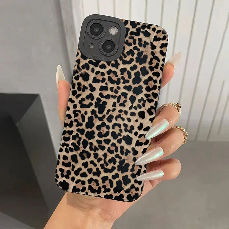Animal Print Leopard Print Phone Case for Xiaomi Mi 14 13 12 11 Lite 5G 14T 13T 12T 12X Poco M6 X6 X5 X3 F5 F6 Pro 4G Soft Cover