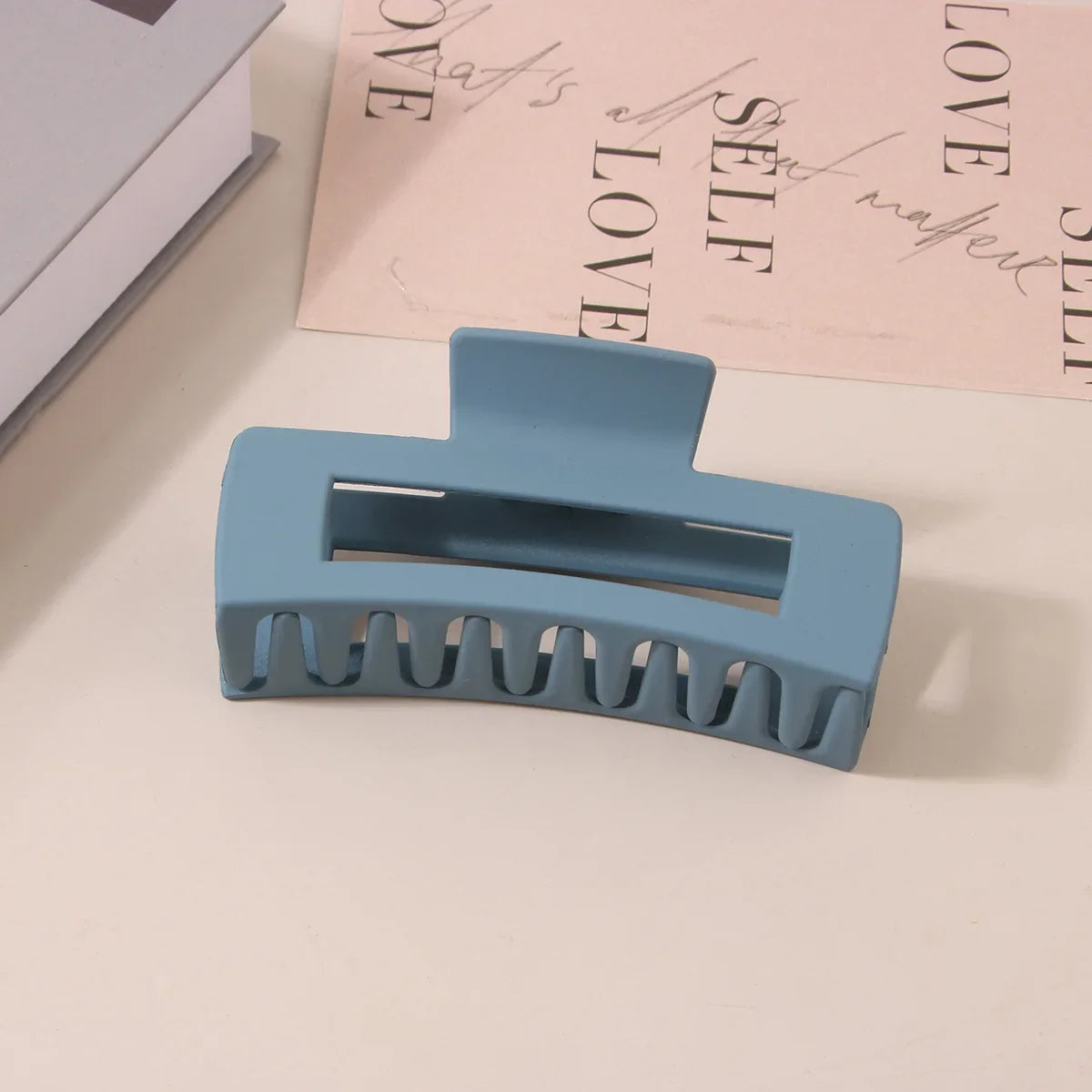 10.5CM Solid Hair Claw Elegant Hairpins Barrette Crab Hair Clips For Women Girls Korean Square Headwear Simple Hair Accessories