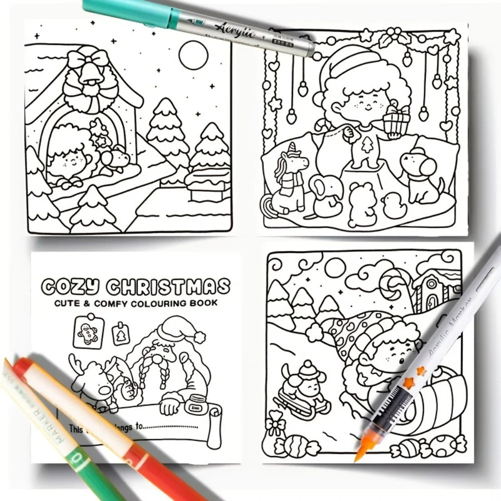 Comfortable Christmas Coloring Book: Perfect for and Mindful Fun! Ideal Parent- Bonding/Immersive Color. for Christmas& Holidays