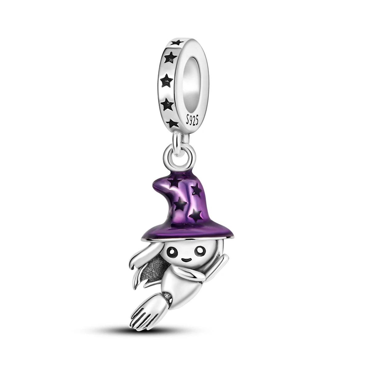 PANPOKI 925 Sterling Silver Little Devil Decoration Pendant Beads Original Pendant Bracelet Charm Jewelry Party DIY Trendy Gift