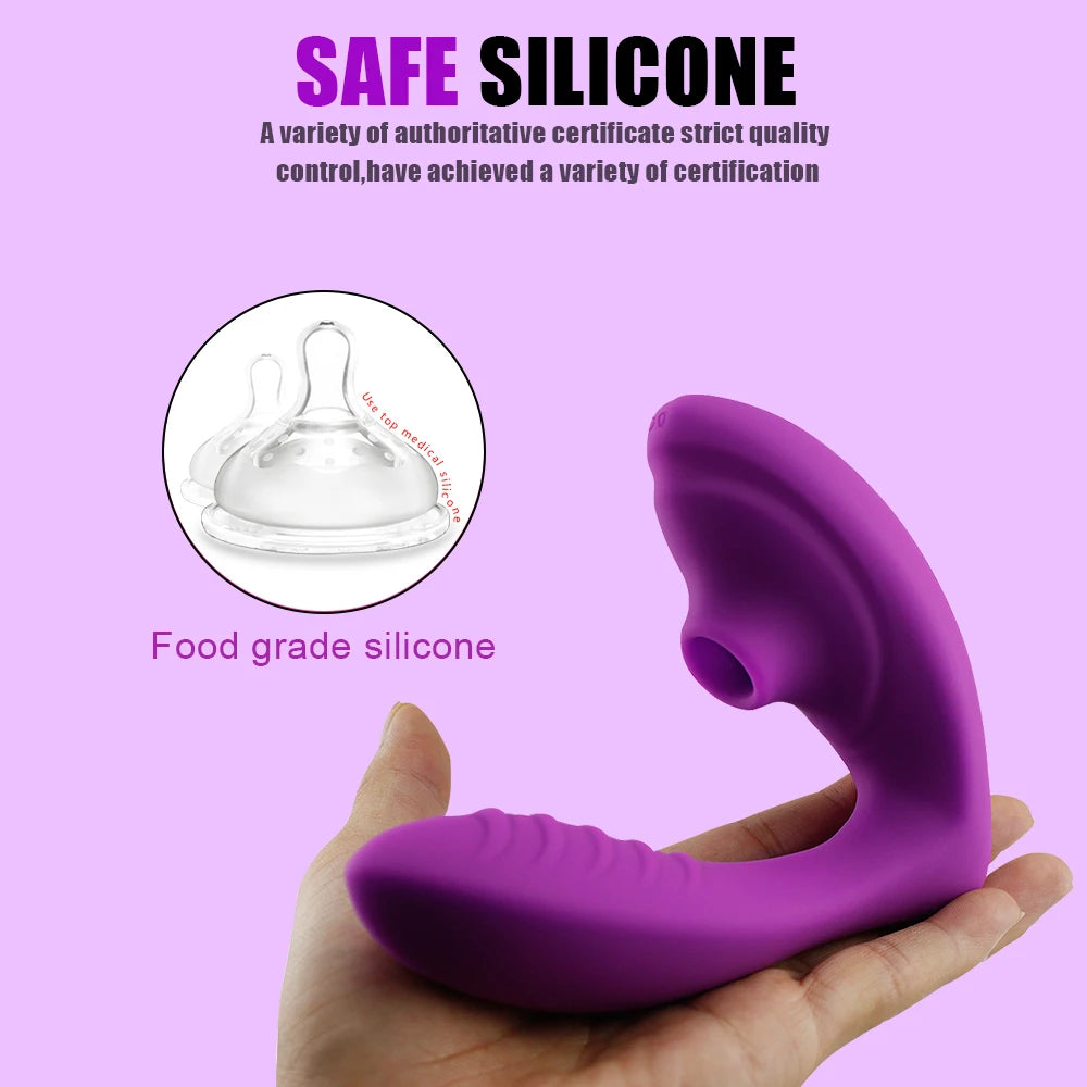 APP Bluetooth Vagina Sucking Vibrator 20 Modes Vibrating Sucker Oral Sex Suction Clitoris Stimulator Erotic Sex Toys for Women - Madeinsea©