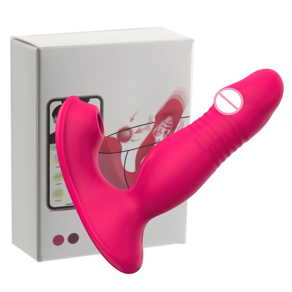 App Remote Control 9 Vibrating Sucker Thrusting Dildo G Spot Vibrator App Remote Control 9 Vibrating Sucker Thrusting Dildo G Spot Vibrator