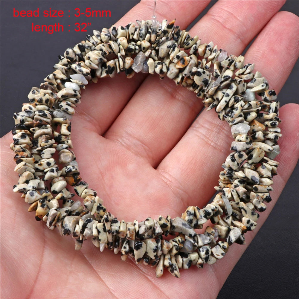 Natural Dalmation Jaspers Stone Bead Round Tube Square Shape Loose Beaded Fit Jewelry Making Accessories Diy Bracelets Necklace