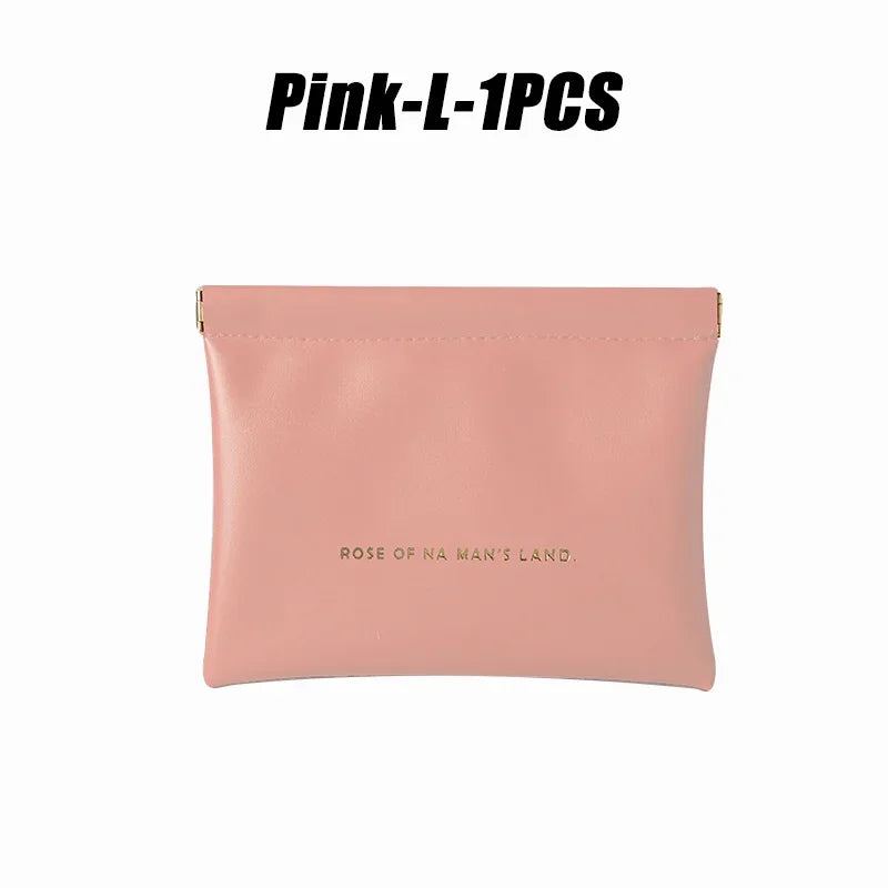 Small Makeup Bag Data Mini Portable Cable  Digital Storage Bag Automatically Closes Wired Earphones Carrying Bag Power Charger